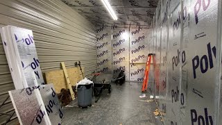 Building a home made paint booth  part 1, Insulation.