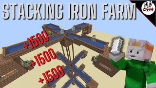 More IRON!!! Stacking multiple Iron Farms together in 1.19. Easy Java Tutorial. #minecraft