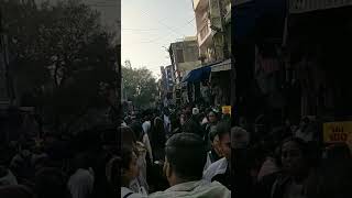 Sarojini Market-weekend crowd gathering. New Delhi