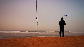 Drone fishing Pesca com drone Surfcasting dji drone fishing