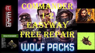 War Commander- WOLF PACKS [ COMMANDER 1-2 ] FREE REPAIR / EASYWAY/ 05-01-2024