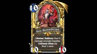 A toast to my everlasting reign. - Sire Denathrius - Hearthstone