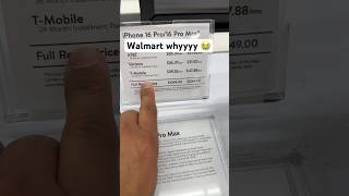 Walmart charges $50 more for iPhone 16 Pro vs Apple Store 🥹📱 #apple #iphone16pro