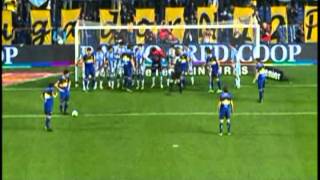 Gol de Riquelme a Atlético Rafaela - Torneo Inicial 2013