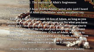 Hadith on Allah's Forgiveness