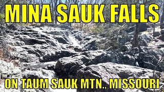 Hiking Mina Sauk Falls in Taum Sauk Mountain State Park, Missouri