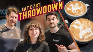 Latte Art Throwdown - Charlie Vs Emilee Bryant Vs Barista Benji