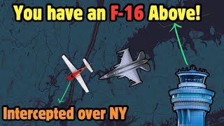 F-16 aircraft Intercepts Cessna after entering Restricted Airspace!