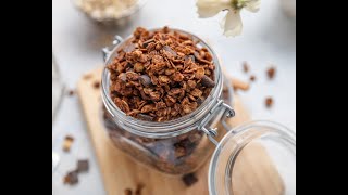 Healthier Hazelnut Chocolate Granola