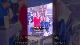 A Boogie on the big screen at the world series Yankees vs Dodgers #shorts