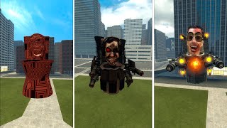 NEW DARK SPEAKERMAN TITAN VS UPGRADED GMAN FUTURE AND OTHER SKIBIDI TOILETS - Garry's Mod!