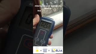 TEST_2 folii SUNcomfort  miernikiem LS160A-miernik przepuszczalności światła słonecznego