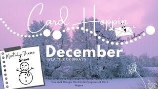 December Card Hoppin Hop - Sprays and Snow using Honey Bee’s Polar Pals