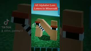 A-Z In Minecraft! #abc #minecraft #alphabetlore