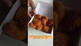 New McDonald's Cheesy Nuggets Veg Review| #shorts #ashortaday