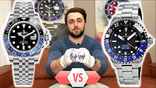 Steinhart Ocean GMT Batman VS Rolex Batman || Steinhart vs Rolex | Does it give you the Batman feel?