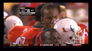 2004 Clemson Football Highlights @ Miami