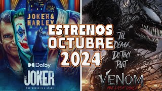 ESTRENOS de OCTUBRE en Cine 2024 🎬 | ¿Terror y Acción? 🎃