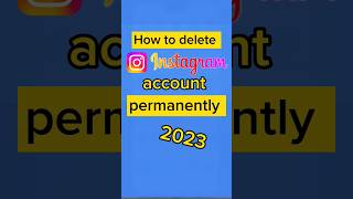 How to delete instagram account || Instagram account delete kaise kare permanently 2023