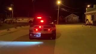 Firefighter POV lights night time video