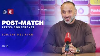 Eghishe Melikyan press conference after the match against Van