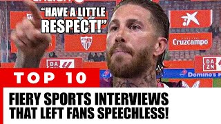 Top 10 Fiery Sports Interviews That Left Fans SPEECHLESS!