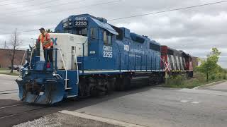 SPECIAL MOVE TODAY! CN L559 Switching hoppers @Polar Pak on Summerlea Rd, Brampton!