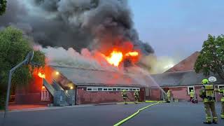 Großbrand in der Schillerschule in Hannover-Kleefeld