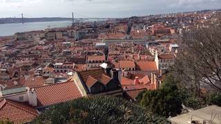 Beautiful View of Lisbon From Saint George (Sao George) Castle #lisbon #portugal #castle