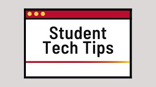 Student Tech Tip: Cloud Storage