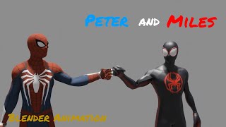 Peter And Miles : The Two Spider-Men | Blender Animation