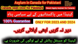 Asylum in Canada for Pakistani  پاکستانیوں کے لیے کینیڈا میں سیاسی پناہ  Asylum in canada for indian