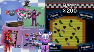 Cashing In The Money Bonus!!  - Freddy Fazbear's Pizzeria Simulator : 200 Dollar Bonus Challenge