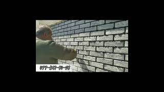 Dekorativ daşlara vurulan dolğunun düzləşdirilməsi. How to make decorative stone? (Brick wall)