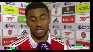 Arsenal 3 - Bournemouth 2 | Reiss Nelson Post Match Interview