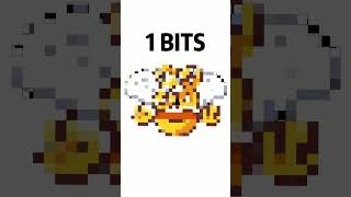 64 bits 32 bits 16 bits 8 bits 4 bits 2 bits 1 bit #shorts #geometrydash  #fireinthehole