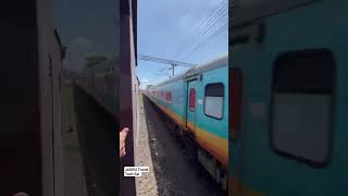 High Speed crossing | Indian railways | #indiantrains  #indiarailway #travel #indianrail #train