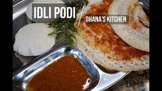 Idli Podi Recipe in Tamil | How to make Idli Podi in Tamil | Homemade Idly Powder in Tamil.