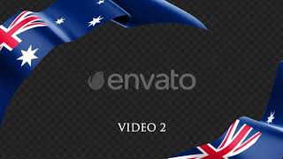 Long Flag Australia | Motion Graphics - Envato elements