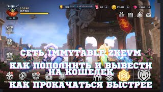 Guild of Guardians - сеть Immutable zkEVM как пополнить и вывести на кошелек, советы по игре.