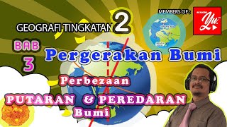 Geografi Tingkatan 2 Bab 3 Pergerakan Bumi | Perbezaan Putaran & Peredaran Bumi