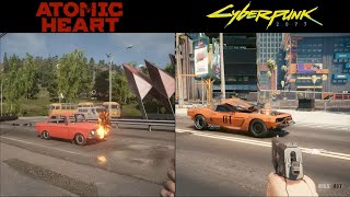 Atomic Heart против Cyberpunk 2077 — сравнение