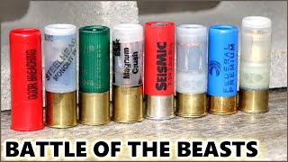 The Ultimate 12ga. Slug Cinder Block Test -Factory Rounds