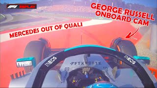 GEORGE RUSSELL MAJOR CRASH (ONBOARD CAM) - MERCEDES OUT OF QUALIFYING - 2022 Austrian GP Qualifying