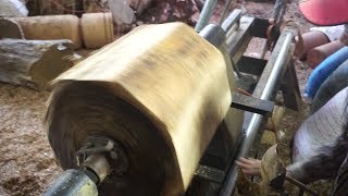 Making Hardwood Chairs Monolithic,  Amazing Techniques Wooden Lathe Art