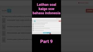 latihan soal kaigo ssw bahasa indonesia part 9