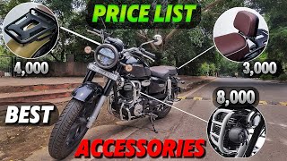 HONDA CB 350 BEST  ALL ACCESORIES PRICE LIST 2024 |  MUST HAVE ACCESSORIES OF HONDA CB 350 IN 2024