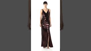 Jordan Plunging Drape Front Sleeveless Long Gown with Slit#shorts #dress #amazing #fun #hot