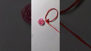 Hand embroidery 🪡 work/hand embroidery flower design/#gopifashion143 #shorts #viral #trending #craft