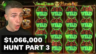 $1066000 BONUS HUNT OPENING - Part 3 🎰 90 Slot Bonuses - Razor Shark & Voodoo Magic